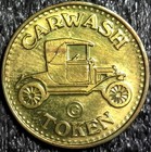 Carwash Car Wash No Cash Value Token 23mm  c476 