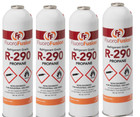 R   290   4  Large 14 Oz  Cans  Fluorofusion  Refrigerant Grade Propane  Pv-14xl