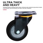 2   4 Pack Heavy Duty Swivel Plate Caster Wheels 3  4  5  Polyurethane Wheels