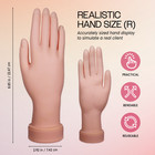 Beauticom Round Base Soft Flexible Plastic Hand Model For Nail Art Practice 1 Pc