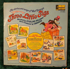 Three Little Pigs - Walt Disney 1967 Vinyl Lp With Storybook - St-3963 - Vg