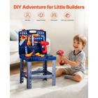 Kids Workbench 56 Pcs kids Tool Bench W realistic Tools And Electric Drill prete