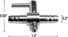 Aquaneat Aquarium Control Valve  Metal Stainless Steel Gang Xx-small 1 Way 