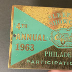 1963 Sleepers Showcase Philly Rod And Custom Auto Show Dash Plaque Award