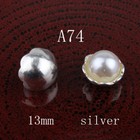 120pcs Vintage Handmade Mini Round Metal Rhinestone Button
