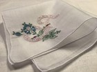 11055    elaborate Vintage Bridal Madeira Floral Monogram    f    Wedding Handkerchief
