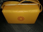 Vintage Tupperware Yellow Insulated Cooler Picnic Set Starburst   missing Top  