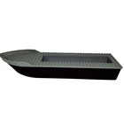 2015 Lego City Ship boat 41x12x5 Gray   Black 23997   23998 Retired 2 Tone Top