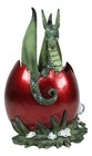 Ebros Amy Brown Holiday Green Mischief Dragon Hiding Red Egg Ornament Figurine