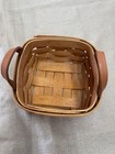 Longaberger Sweet Basil Basket 1995 With Plastic Protector