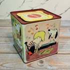 Vintage 1968 Peanuts Snoopy Jack In The Box Mattel Tin Wind-up Music Toy- Works