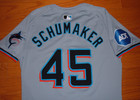 Miami Marlins Skip Schumaker 2024 Game Used Worn Road Jersey  cardinals 