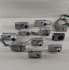 Lot Of 11 Digital Cameras Sony Canon Kodak Untested As Is For Parts Repair
