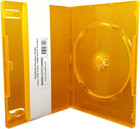  10  Premium Standard Single 1-disc Dvd Cases 14mm  clear Orange 
