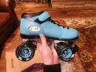 Riedell Dart Roller Skates Light Blue  adult Size 6 
