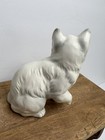 Vintage White Persian Kitty Cat Kitten Enesco Figurine E6312 Blue Eyes 5  A-57