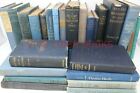 Lot Of 5 Blue   Shades Of Blue Old Vintage Antique Rare Hardcover Random Books