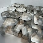 26pcs Metal Alphabet Letters Fondant Cake Decorating Cutters Cookie Biscuit