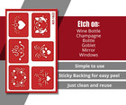 Floral Heart Ornamental Design Motifs Glass Etching Stencil Reusable Armour Etch