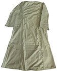 Mens Handmade Kaftan Green Stripe Size Large 50 x52  Long Sleeve Robe Caftan