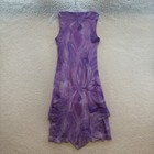 90s Y2k Vintage Mesh Midi Dress 8 M Medium Purple Cyber Fairy Grunge Whimsigoth