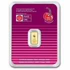 Cherry Coke - 1 Gram Bar  9999 Fine Gold Bar Pamp Suisse Coa  - In Stock