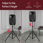 Pyle Universal Speaker Tripod Stand  Adjustable 42 4-70 Inch  130 Lbs Capacity