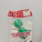 Vintage Lot 2 New Pom Pom Socks Size 8 1 2 - 11 Soft Green   Yellow 75  Cotton