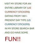  1 1985 Federal Reserve Note Third Print Error  us Currency Stickers 