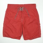 Birdwell Beach Britches Vtg Made Usa Board Shorts Swim Red Mens 32  X 9 