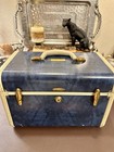 Shwayder Bros Inc  Samsonite Vintage Train Case - As Is - Blue And Cream - 13    W