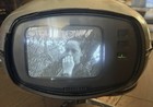 Panasonic Tr-005 Space Age Mid-century Modern Black White Tv Television Vintage