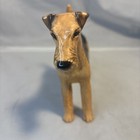 Vintage Beswick Airedale Terrier Porcelain Brown Dog Figurine No Chips Euc
