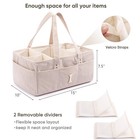 Initial Personalized Diaper Caddy Organizer  Baby Storage Basket For Diapers    