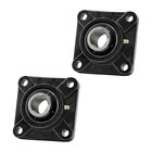 Ucf204-12 Flange Bearing 3 4  Bore  4-bolt Self-aligning  Solid Base  qty 2 