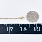 Vintage Gold-tone Sterling Silver 925 0 6mm Cable Link Chain Necklace 16 -18   
