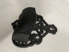Vintage Black Cast Iron Wall Mount Spent Match Safe Holder Very Ornate Nl