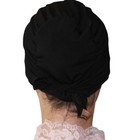 Muslim Women s Islamic Turkish Cap Firdevs Satin Hijab Bonnet Underscarf Black