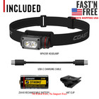 Coast Wph20r 2000 Lumen Rechargeable Led Headlamp With Clip And Magnetic End Cap
