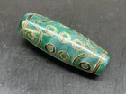 Rare Tibetan Old Agate Dzi  21 Eyes  Bead Amulet Pendant 39mm Z05