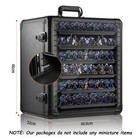 Miniature Display Case For Collectibles Storage Case 6 Magnet Tray Adjust