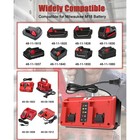 18v Dual Bay Simultaneous Charger For Milwaukee 18v M18 Battery 48-11-1850