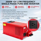 3000w Peak 9000w Pure Sine Wave Inverter Charger Off-grid Low Frequency Inverter