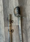 Us M1902 Army Officer Sword American Military Supply Scabbard Etched Germany