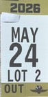 Lot 2 Parking Pass Race Day  2026 Indianapolis 500    closest Start Finish Sold Ou