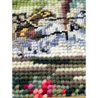 2 Vintage Needlepoint Framed Art Set Carriage Scene Pair Home Decor Bridgerton