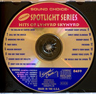 Sound Choice Spotlight - Hits Of Lynyrd Skynyrd - Sc8459 - Very Rare 