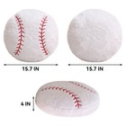 Kucco-pillow Baseball Pillow Soft Fluffy Baseball Plush Pillow Round Stuffed