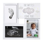  Baby Handprint Or Footprint Keepsake Frame  Babyprints Collage Frame For Baby 