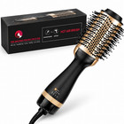 2 Pack 4-in-1 Hot Air Hair Dryer Brush Gold Ceramic Ionic Volumizer Styler